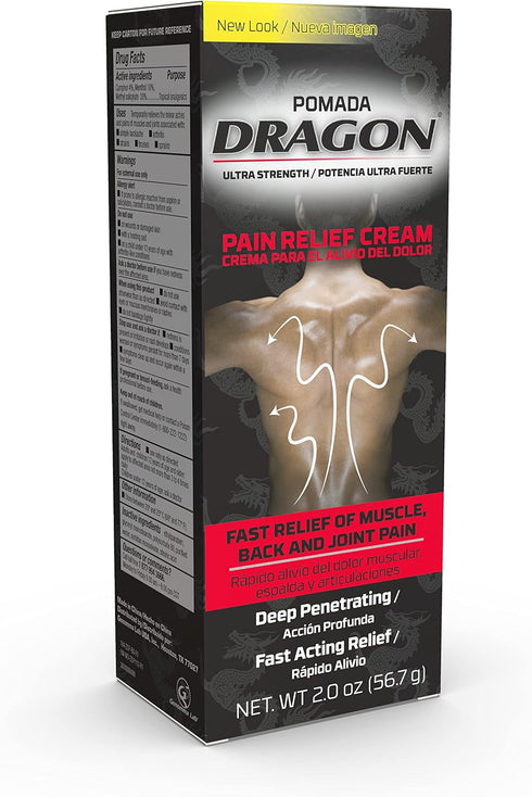 Dragon Ultra Strength Pain Relief Cream for Muscle, Back, and Joint Pain, 2 Ounce (Pack of 3)