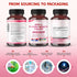 PEAKPURY D3 All-in-1 150 Ultra Myo & D-Chiro Inositol with Folate, Vitamin C & - Supplement for Healthy Cycles