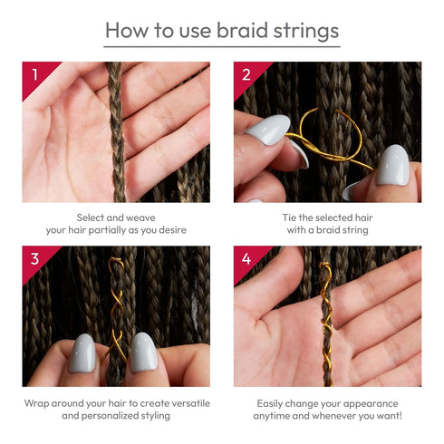 RED by KISS Hair Jewelry for Women, Complete DIY Kit of Hair Charms Beads Cuffs for Decoration