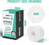 (3 Pack) White Athletic Sports Tape, Very Strong Easy Tear No Sticky Residue Tape for Athletes & Sport Trainers & First
