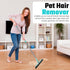 Magic Broom Squeegee Pet Hair Remover, Rotatable Extendable Silicone Broom for All-Surfaces with 60" Handle