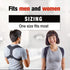 ACE Brand Posture Corrector, Adjustable with Hook-and-Loop Shoulder Straps, One Size Fits Most