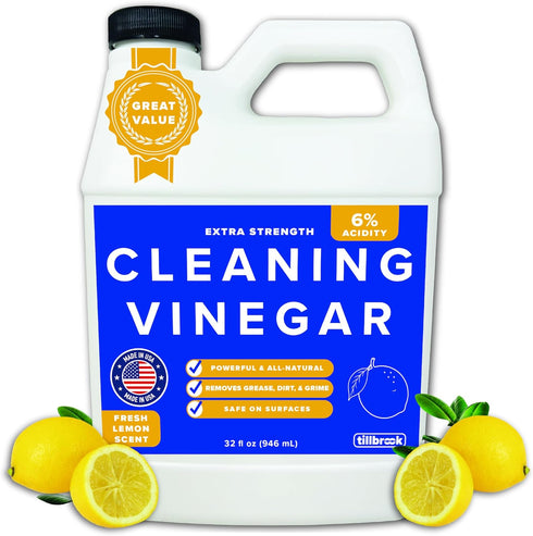 Tillbrook Cleaning Vinegar - Extra Strength 6% Acidity Vinegar for Cleaning Purpose -