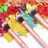 MSQ Eye Makeup Brushes Set with Soft Synthetic Hairs & Real Wood Handle for Eyeshadow, 12pcs (Pink)