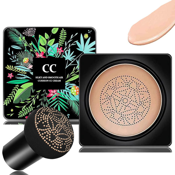 Mushroom Head Air Cushion & BB Cream CC Cream Liquid Foundation Concealer for Lasting, Moisturizing Makeup Base