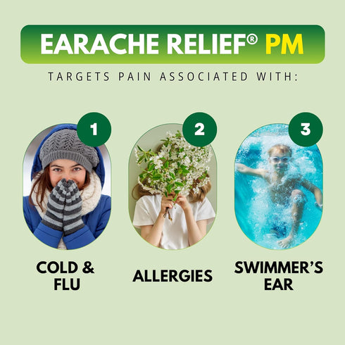 Homeopathic EarAche Relief PM Ear Drops - Nighttime Formula, 0.33 Fl. Oz.