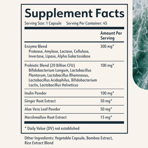Cielo Daily Horizon Prebiotics - Probiotics for Men and Women - 20 Billion CFU Daily Gut Health (45 Day Supply)