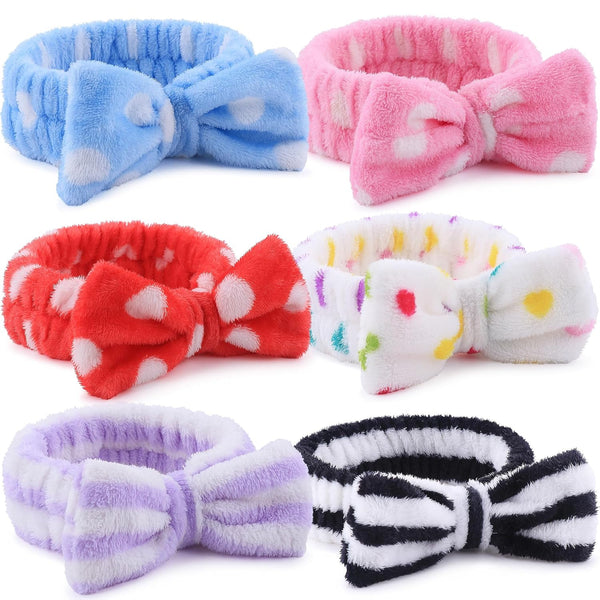 WSYUB Skincare Headband, 6pcs Headband for Washing Face, Spa Headband, Makeup Headband