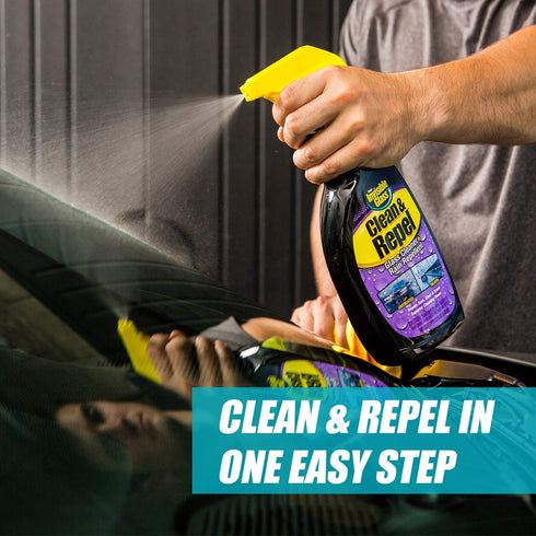 Invisible Glass 92184-2PK 22-Ounce Premium Glass Cleaner with Rain Repellent for Exterior Automotive Glass and Windshields to Shield Against Rain, Snow, and Sleet, Pack of 2