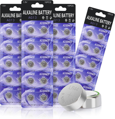 kunying LR44 Batteries LR44 Button Cell Battery 40 Pack,LR44 AG13 357 303 SR44