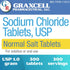 Sodium Chloride Tablets 1 Gm | 300 Count | Normal Salt Tablets | (15.4gr.)
