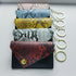 Red Snakeskin Print Keychain Birth Control Pill Case in Envelope Shape