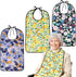 MMonDod 3 pcs Adult Bibs for Women, Reusable Waterproof Adult Bib, Clothing