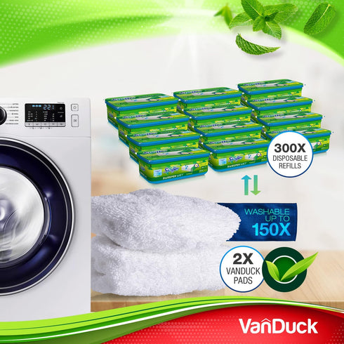 Reusable 100% Cotton Mop Pads - 8-Pack Compatible with Swiffer Sweeper Mops, Washable for Wet & Dry Use