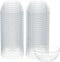 R-kay 6 Oz Clear Plastic Bowls, 50 Pack Disposable Heavy Duty Bowls for Ice Cream, Dessert, Salsa, Party