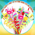 Summer 24 Pack Reusable Drinking Straws for Pool Party Decorations, Beach Fruit Party Favors, Hawaiian Themed Goodie