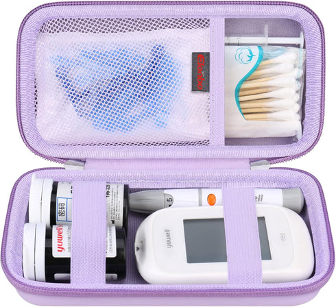 Diabetic Supplies Travel Case, Organizer Bag for Glucose Meter, Insulin Pen Carrying Case for Blood Sugar Test Strips,