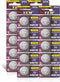 20 Pack CR1632 Battery 3V Lithium Coin Batteries for Car Key Fob, Watch, Keyless Remote - Long Lasting