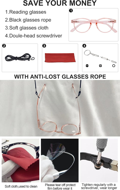 OCCI CHIARI 6.0 Designer Reading Glasses for Women, Strong Reader 600, Available in Multiple Strengths