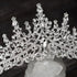 SWEETV Crystal Wedding Tiara for Women, Rhinestone Crown Headband, Royal Princess Hair Accessories for Prom Birthday
