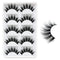 Veleasha 5D Faux Mink Lashes - 100% Handmade Luxurious Fake Eyelashes, 5 Pairs Pack (Dubai)