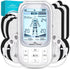 Easy@Home Electronic TENS Unit: Pain Relief Therapy - EMS Pulse Massager Rechargeable Machine - Dual Channel, 24 Modes,