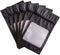 HANSER 100 Pieces Smell Proof Mylar Resealable Foil Pouch Bags, 4.8x8.2 Inches, Matte Black
