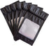HANSER 100 Pieces Smell Proof Mylar Resealable Foil Pouch Bags, 4.8x8.2 Inches, Matte Black