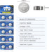 377 SR626SW Watch Battery LR626 376 V377 377a AG4 1.55V Silver Oxide Button Battery Replacement for Watch Clock 20 Pack