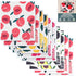 Solvra 10 100% PCS Fruit Print Swedish Dishcloths for Kitchen Biodegradabl, Reusable Cellulose Sponge Cloth, Ultra