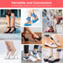 Metatarsal Pads - AMODOST Ball of Foot Cushions for High Heels, Soft Gel and Silk Reusable Pain Relief (4 Pairs)