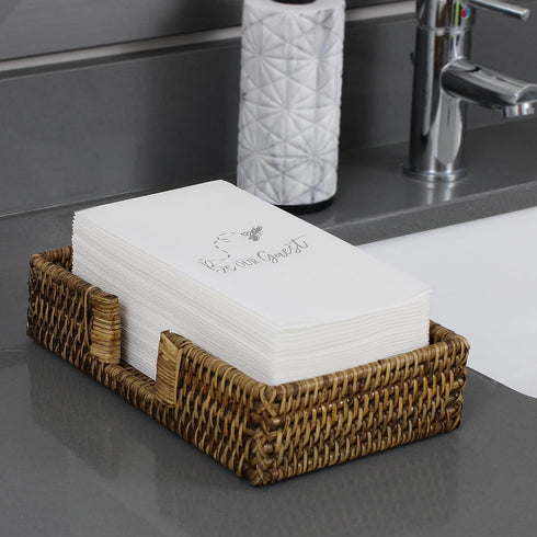 Guest Hand Towels - Disposable Hand Towels with Be Our Guest Message, Pack of 50