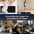 Ground Well Grounding Mat for Feet - Portable Size 26.7x10in, Grounding Pad for Stress, Pain, Inflammation & Wellness