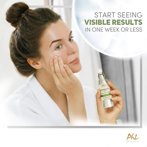 Hyaluronic Acid Serum for Face - Pure Anti-Aging Serum with Vitamin C and E, Intense Hydration Booster, Non-Greasy,