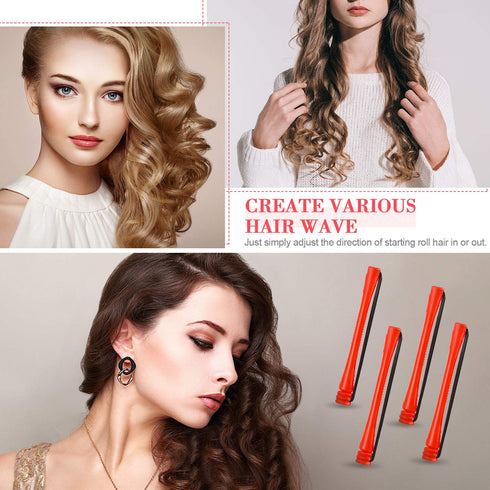 WILLBOND 60 Pcs Perm Rods - Plastic Cold Wave Perming Curlers for Short Long Hair, Small Hair Curling Rollers with