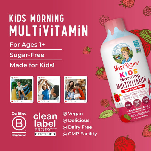 Immune 30-180 15.22 oz MARYRUTH'S Liquid Morning Multivitamin for Kids | Kids Multivitamin | Support Supplement |