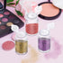 RAYNAG 6 Pieces Mini Empty Loose Powder Bottle, Travel Cosmetic Glitter Shaker with Sifter and Lids