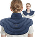 Microwave Heating Pad for Neck and Shoulders - Large Weighted Microwavable Heated Neck Wrap for Pain Relief