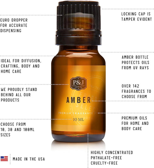 P&J Trading Fragrance Oil Clean Set | Fresh Cotton, Lemon, Orange, Grapefruit, Fresh Cut Grass, Eucalyptus