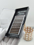 Lash Eyebrow Extensions, Brown, Thickness 0.10 mm, Length 5/6/7/8MM Mixed Sizes, One Tray