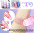 DAGEDA Body Glitter Gel, Roll-on Face Glitter for Mermaid Makeup, Holographic Hair Glitter Gel for Rave Party (Pink)