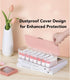 P-80 Daily Contact Lens Organizer with Remover & Tweezer, Disposable Lens Dispenser, Clear Plastic Box for All Brands