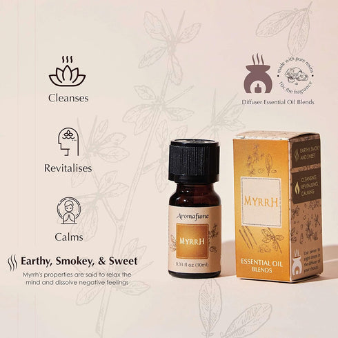 Set 5 10ml Spiritual Awareness Resin Essential Oil Diffuser Blend Gift by Aromafume | Frankincense, Myrrh, Benzoin