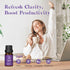 ASAKUKI Essential Oils, Essential Oil Blends Set for Diffusers, Humidifiers, Candle Making, Aromatherapy-Breathe, Uplift, Sensual, Rest, Unwind, Balance, 6 * 10ml