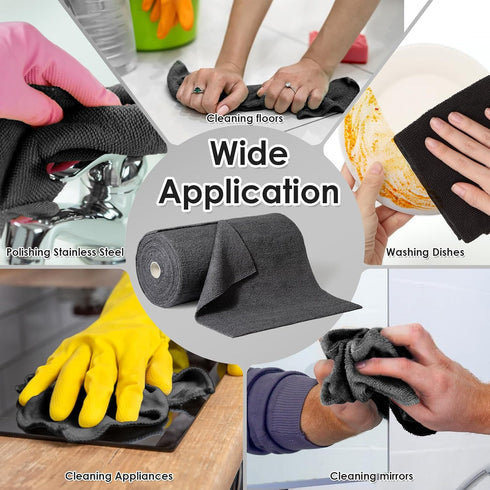 Microfiber Cleaning Cloth Tear Away for Kitchen and Car Cleaning
