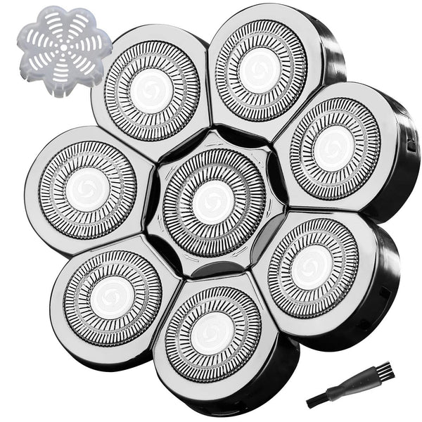 WAHFOX 8 Blades Head Shaver Replacement Blades for Electric Shaver, 8D Head Blade