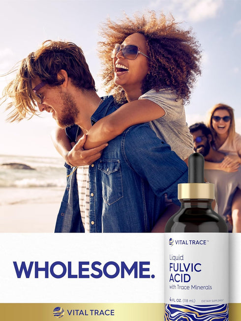 Carlyle Fulvic Acid Drops 4 fl oz - Liquid Trace Minerals, Ionic Supplement, Vegetarian & Non-GMO