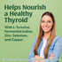 MegaFood Thyroid Strength, Mineral Supplement for Women, 90 Tabs, Thyroid Support with Ashwagandha, Zinc, Selenium,