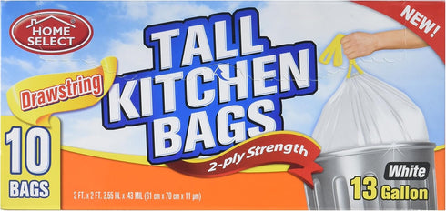 Home Select 13 Gallon Trash Bags