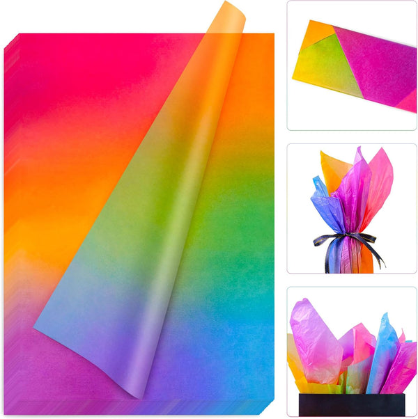 MR FIVE 40 Sheets Gradient Tissue Paper Bulk, 20"x 28" for Gift Bags, Crafts, and Party Decorations